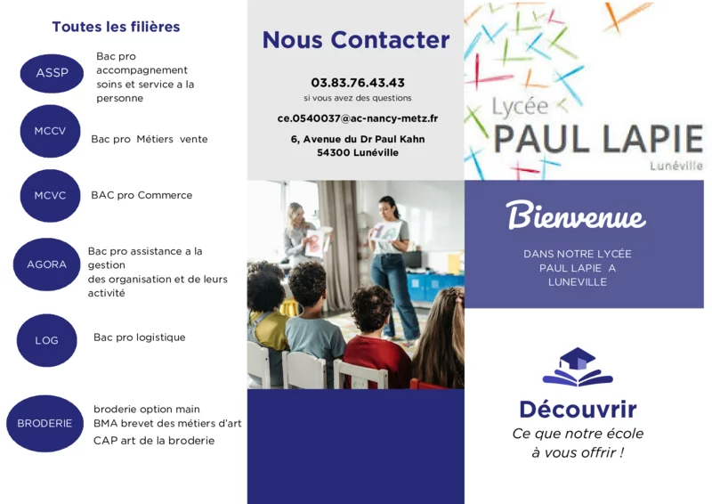 Triptyque élève n°7 — Présentation du Lycée Paul Lapie